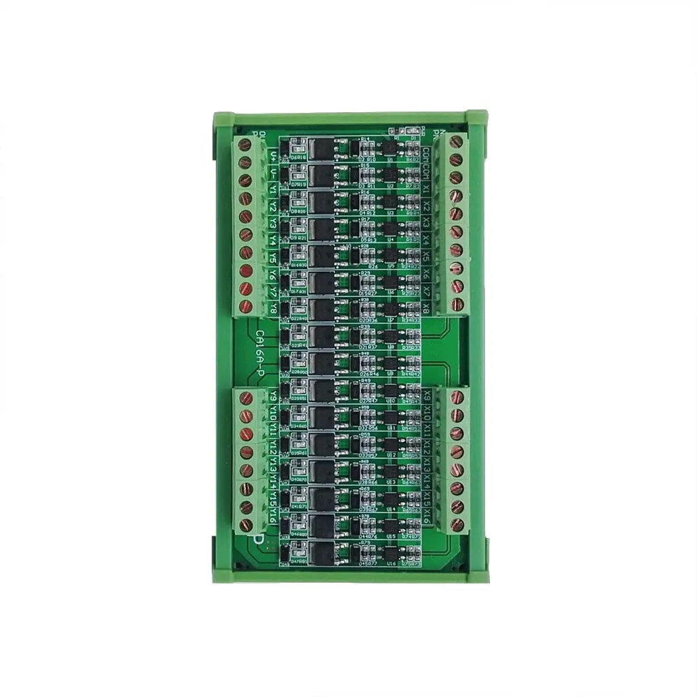 Taidacent แผงวงจรขยายสัญญาณกระแสไฟฟ้า,16 CH MCU PLC รีเลย์โซลินอยด์วาล์วโซลินอยด์แบบแยกเดี่ยวกระแสไฟฟ้าสูงรีเลย์ DC