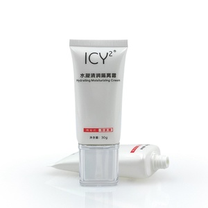 Emballage cosmétique en PE blanc de 30 ml avec logo imprimé sur écran, tubes vides de 100 ml, bouchon carré à vis, soins de la peau - Product Image 4
