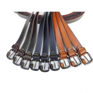 Ceinture en cuir de vachette pour homme avec boucle carrée en cuivre, marron noir, style vintage, pour le bureau, la maison, confortable, imperméable - Product Image 5