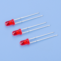 Usine JuHong Diodes LED rouges ultra-lumineuses de 3mm 5mm Lampes multicolores 620nm 625nm Échantillons gratuits disponibles