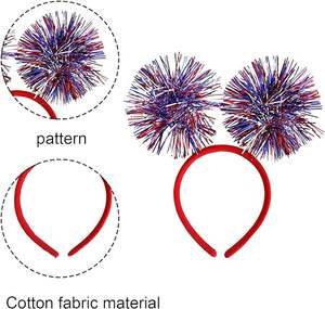 ที่คาดผมวันอิสระ4th ผ้าคาดผมสไตล์ธงชาติสหรัฐอเมริกาสำหรับวันคริสต์มาสจบการศึกษารอมฎอนวันขอบคุณพระเจ้า Diwali - Product Image 3