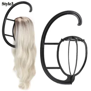 1Pc Colorful Ajustable Mannequin Wig Stands Foldable Wig Head Stand  Flexible Plastic Wig Holder Support For