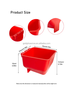 YYC Gà Thiết Bị Màu Đỏ Nhựa Cát Lồng Cup Gia Cầm Ăn Và Người Uống Cho Chim Bồ Câu Chim Cút - Product Image 2