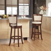 Tabourets de bar hauts pour cuisine, pivotants, rembourrés, en bois de chêne, modernes et contemporains, chaise de salle à manger, mobilier commercial, les mieux notés