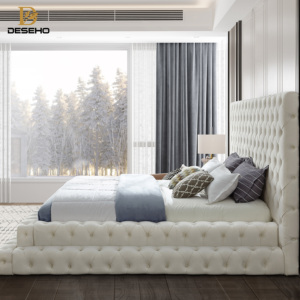 <span class=keywords><strong>Letto</strong></span> Matrimoniale dal Design Moderno, <span class=keywords><strong>Imbottito</strong></span> in Velluto Morbido, Comodo <span class=keywords><strong>Letto</strong></span> <span class=keywords><strong>Imbottito</strong></span> per Camera da <span class=keywords><strong>Letto</strong></span> Senza Sollevamento a Gas - Product Image 3