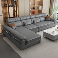 Nouvel ensemble de canapés modernes en tissu, design élégant, modulaire en U, pour salon, combinaison de meubles en éponge pour la maison