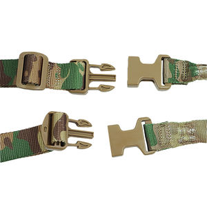 Ceinture élastique tactique réglable, bande élastique multifonctionnelle de camouflage, sangle étanche, crochet en métal à point unique, <span class=keywords><strong>corde</strong></span> de ceinture - Product Image 3
