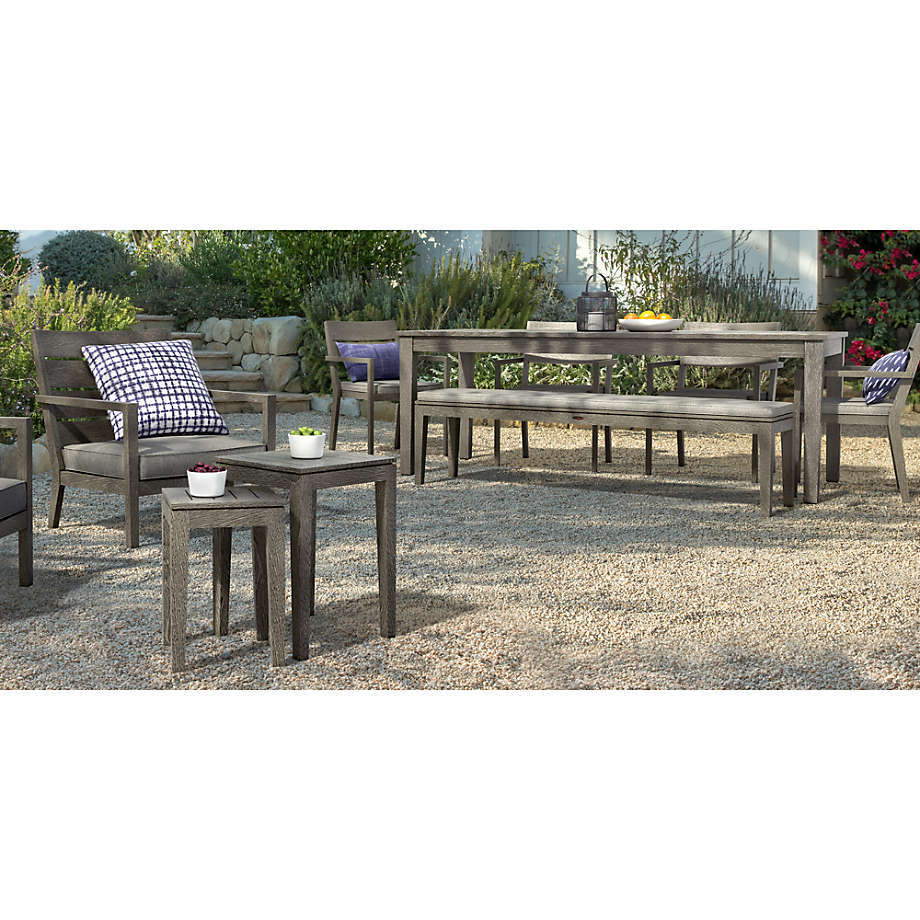 Weathered colour teak outdoor  furniture hotel patio set garden sofas rope solid wood dinning  chair