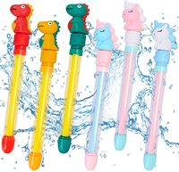 Vente en gros de jouets d'été à tirer, pistolets à eau dinosaure et licorne, canon à eau