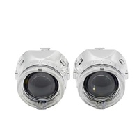 2.5 pouces matrice ange yeux linceul blanc jaune linceul pour Hella 3R G5 Q5 BI LED projecteur lentille DRL voiture lumière accessoires