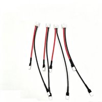 Kabel Harness Konektor JST Putih 2P dengan Kawat Silikon Merah Hitam dan Terminal Berlapis Timah untuk Kabel Sambungan Daya Baterai Lithium