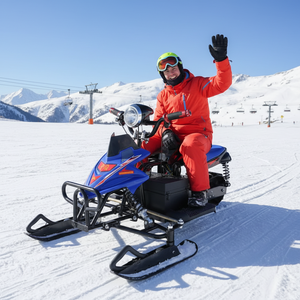 Conception de planche de traîneau renforcée QIQU Conduite sûre <span class=keywords><strong>sur</strong></span> la <span class=keywords><strong>neige</strong></span> pour les enfants et les adultes Motoneige électrique stable - Product Image 1