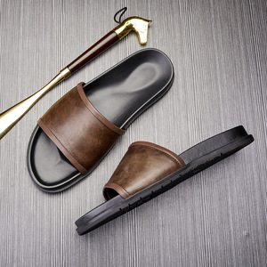Sandales d'été pour hommes en cuir, style coréen, antidérapantes, personnalisées, pour la plage et les activités de plein air - Product Image 2