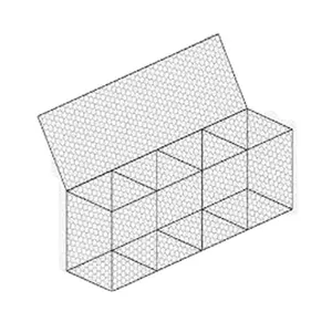 Cesta de gaviones de 10X12 cm y jaulas de gaviones de muro de contención de red de alambre hexagonal pesado