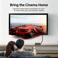 Câble vidéo audio tressé en nylon 48 Gbps avec connecteurs plaqués or pour une utilisation haute résolution 8K 4K sur téléviseur, moniteur, projecteur, ordinateur