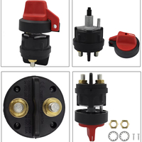 Interrupteur sectionneur de batterie haute intensité 400A 36V SPST IP68 avec bouton rouge et contacts en cuivre pour Yacht, Marine, VR, VTT