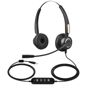 Lantronlife H50D Auriculares de centro de llamadas de precio de fábrica de gama alta con control en línea <span class=keywords><strong>Boom</strong></span> de micrófono ajustable para auriculares de teléfono de PC - Product Image 1