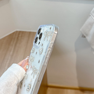 Custodia <span class=keywords><strong>per</strong></span> Telefono con Fiocco Tridimensionale in TPU e Strass <span class=keywords><strong>per</strong></span> <span class=keywords><strong>iPhone</strong></span> 17 Pro Max, Design di Lusso in Stile Coreano <span class=keywords><strong>per</strong></span> Donne, Compatibile con <span class=keywords><strong>iPhone</strong></span> 16 15 14 13 <span class=keywords><strong>12</strong></span> - Product Image 4