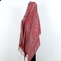 Vente chaude Dames Élégant Paisley Kashmiri Pashmina Écharpe De Luxe Qualité Jacquard Gland Frangé Châle Style Traditionnel