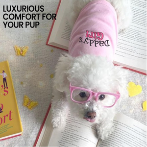 T-shirt per cani in cotone 100% ricamato "elegante Sassy Bit bossy" lavabile in lavatrice grazioso gilet per cani di grossa taglia vestiti rosa per cani - Product Image 5