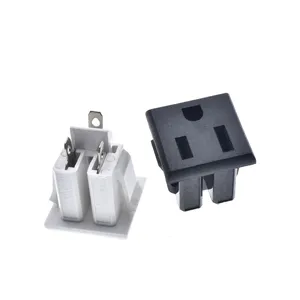 Chassis Female 3PIN AC US Nema 5-15R Inline Socket Plug Adapter Industrial Power Connector Power Supply Output socket
