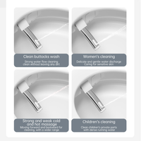 Bidet de WC automatique intelligent de forme carrée articles sanitaires électriques intelligents piège en S compatible avec le drainage télécommande monobloc