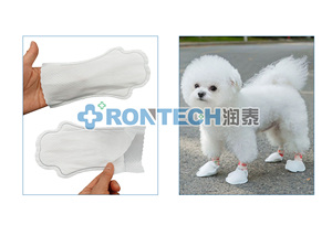 Completamente automatico monouso per animali domestici manicotti per la produzione di cotone per gatti e cani per la pulizia dei piedi copriscarpe per animali domestici - Product Image 2