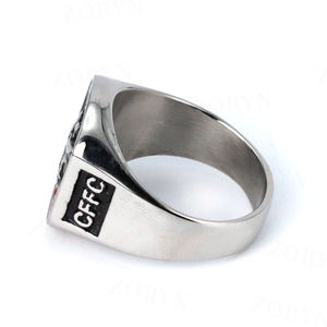 Anillo MC de Acero Inoxidable Yunnique Condors Pine Bluff para Hombre, con Calavera Esmaltada, Estilo Biker Gótico Punk Rebelde Oscuro, para Club de Motociclistas - Product Image 3