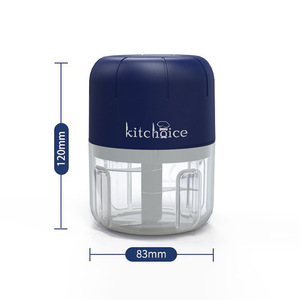 Picadora de Ajo Eléctrica Kitchoice de 120 mm, Mini Procesador de Alimentos con Cuerpo de Plástico, Multifuncional para Uso en la Cocina - Product Image 1