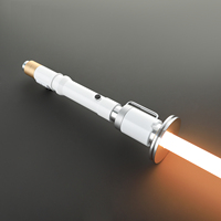 Sabre laser à poignée métallique, lame Pixel RGB, avec effets sonores, mouvement fluide, épée LED pour Cosplay, collection, cadeau et duels
