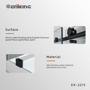 Sistema di Porte Scorrevoli in Vetro Temperato per Doccia con Accessori in Acciaio Inox dal Design Moderno - Product Image 3