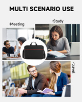 Sac pour ordinateur portable en polyester 600D, grande capacité, classique, à porter à la main ou à l'épaule, vente en gros