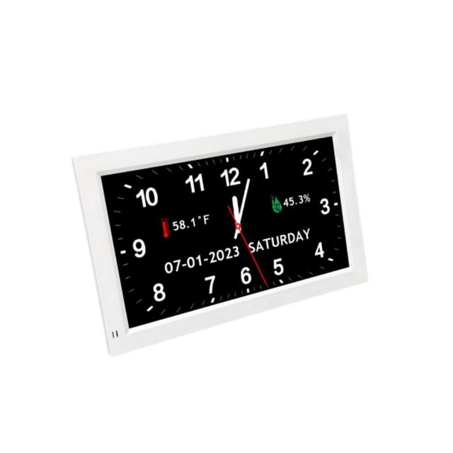 7-Inch  with Temperature 9 Languages Electronic Function 8 Alarms Smart Clock Smart Digital Calendar Day Clock
