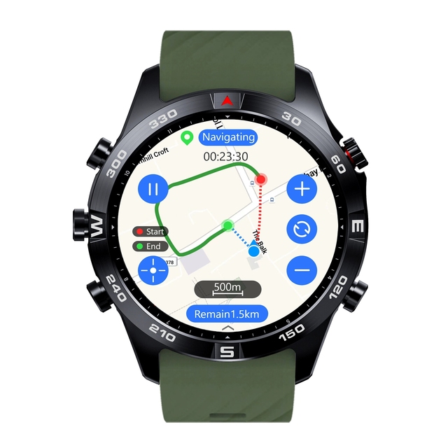 G7 Professional AMOLED Smartwatch for Outdoor Sports Fashionable Waterproof 50m Height GPS Compass Alarm Clock Rubber