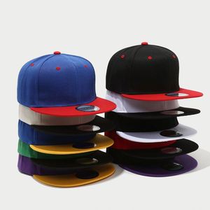 Gorra Snapback de Dos Tonos con Logotipo Personalizado al por Mayor, Gorra Trucker Lisa en Stock, Gorras de Béisbol Hip Hop con Visera Plana - Product Image 1