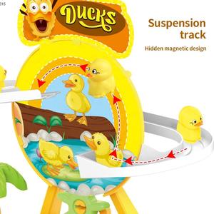 El más nuevo rompecabezas para niños Diy pequeño juguete de construcción de estacionamiento 360 <span class=keywords><strong>Rolling</strong></span> Cute Bricks Gear <span class=keywords><strong>Duck</strong></span> Track Toys - Product Image 3