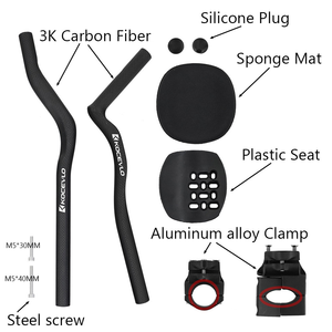 Guidon de <span class=keywords><strong>vélo</strong></span> en fibre de carbone à 45 degrés, guidon d'assistance pour <span class=keywords><strong>triathlon</strong></span>, guidon de <span class=keywords><strong>vélo</strong></span> de route/de montagne pour course de longue distance - Product Image 6