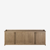 Meuble de rangement moderne en bois de luxe pour salon, console TV, armoire à 4 portes