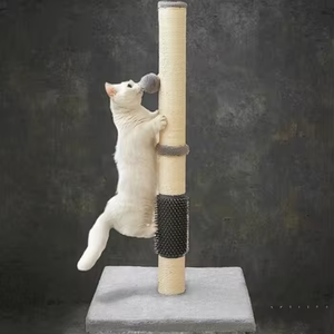 Ide Produk Baru: Rak Panjat Kucing Raksasa dari Kayu dan Sisal, Hemat Tempat, Tiang Garuk untuk Kucing Besar dan Kecil, untuk Dalam Ruangan - Product Image 4