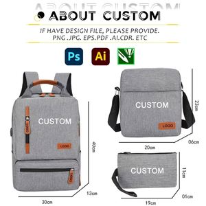 Promotional <b>Laptop</b> for Men Business Gift Waterproof Bag Cover Custom <b>Backpack</b> With Logo - Product Image 3