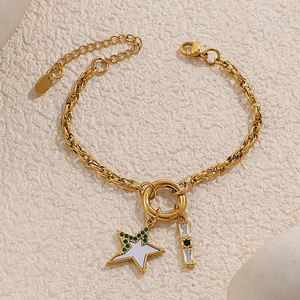 จี้แฟชั่นรูปหัวใจ สแตนเลสชุบทอง 18K ดีไซน์ไม่สมมาตร ของขวัญเครื่องประดับสำหรับผู้หญิง - Product Image 3