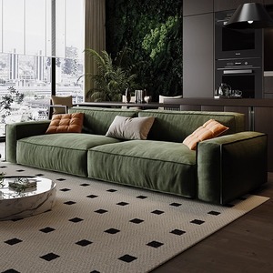 Mới Ý Tối Giản Đậu Phụ Khối <span class=keywords><strong>Sofa</strong></span> Ánh Sáng Thẳng Sang Trọng Xuống Phòng Khách <span class=keywords><strong>Sofa</strong></span> - Product Image 3