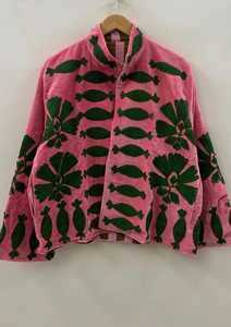 Chaqueta de terciopelo Suzani con bordado, unisex, estilo kimono, abrigo tipo duster, regalo para damas de honor, proveedor mayorista de la India - Product Image 1