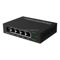 Mini-commutateur Ethernet à fibre optique Type 4E4F 4RJ45 4SC Convertisseur de média optique 4SC pour caméra CCTV