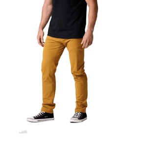 Pantalones Chinos de Negocios para Hombre, Color Caqui, Algodón Negro con Spandex, Resistentes, Ecológicos, Casuales, con Logotipo Personalizado, Precio al por Mayor - Product Image 5