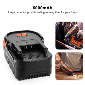 Thay thế công cụ điện Pin cho aegs/ridgids <span class=keywords><strong>18V</strong></span> 4.0Ah 5.0ah 6.0ah <span class=keywords><strong>lithium</strong></span> có thể sạc lại pin cho công cụ điện không dây - Product Image 6