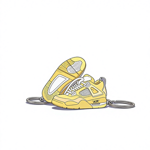 Groothandel Mini Schoenen 3D Sneaker Sleutelhanger PVC Rubber Van Fabrieksprijs Populaire Rubberen Sleutelhangers - Product Image 1