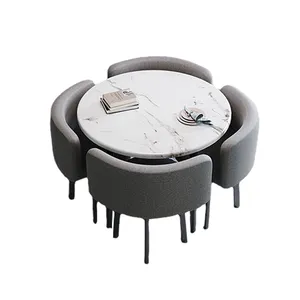 Restoran mobilya Modern ev yuvarlak yemek masaları ve sandalyeler moda demir masa tasarım Cafe Shop mobilya