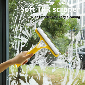 Nuovo Raschietto per Vetri Auto, Spugna Tergicristallo per <span class=keywords><strong>Doccia</strong></span> e Finestre, Spatola con Bottiglia Spray, Detergente per Specchi da Bagno, Manico in Plastica Ecologico - Product Image 4