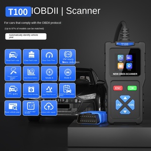 T100 OBD2 Instrumento de diagnóstico de fallas del automóvil Detector de motor de energía eléctrica con escáner ELM327 Garantía de 1 año - Product Image 4